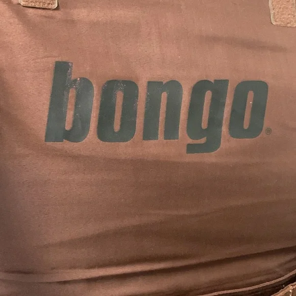 BONGO Brown Corduroy Star Pattern Messenger Bag adjustable strap - Picture 4 of 12